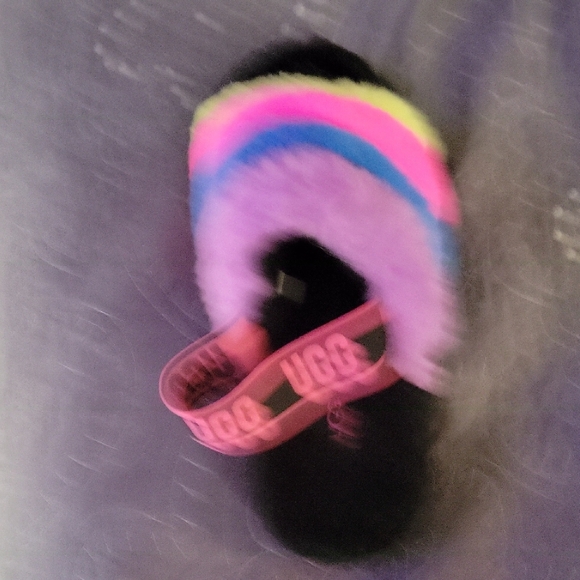 UGG Multicolor Fluffy Mules - Picture 2 of 4